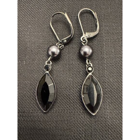 Givenchy Silver And Black Earrings And Necklace Set - Picture 2 of 7